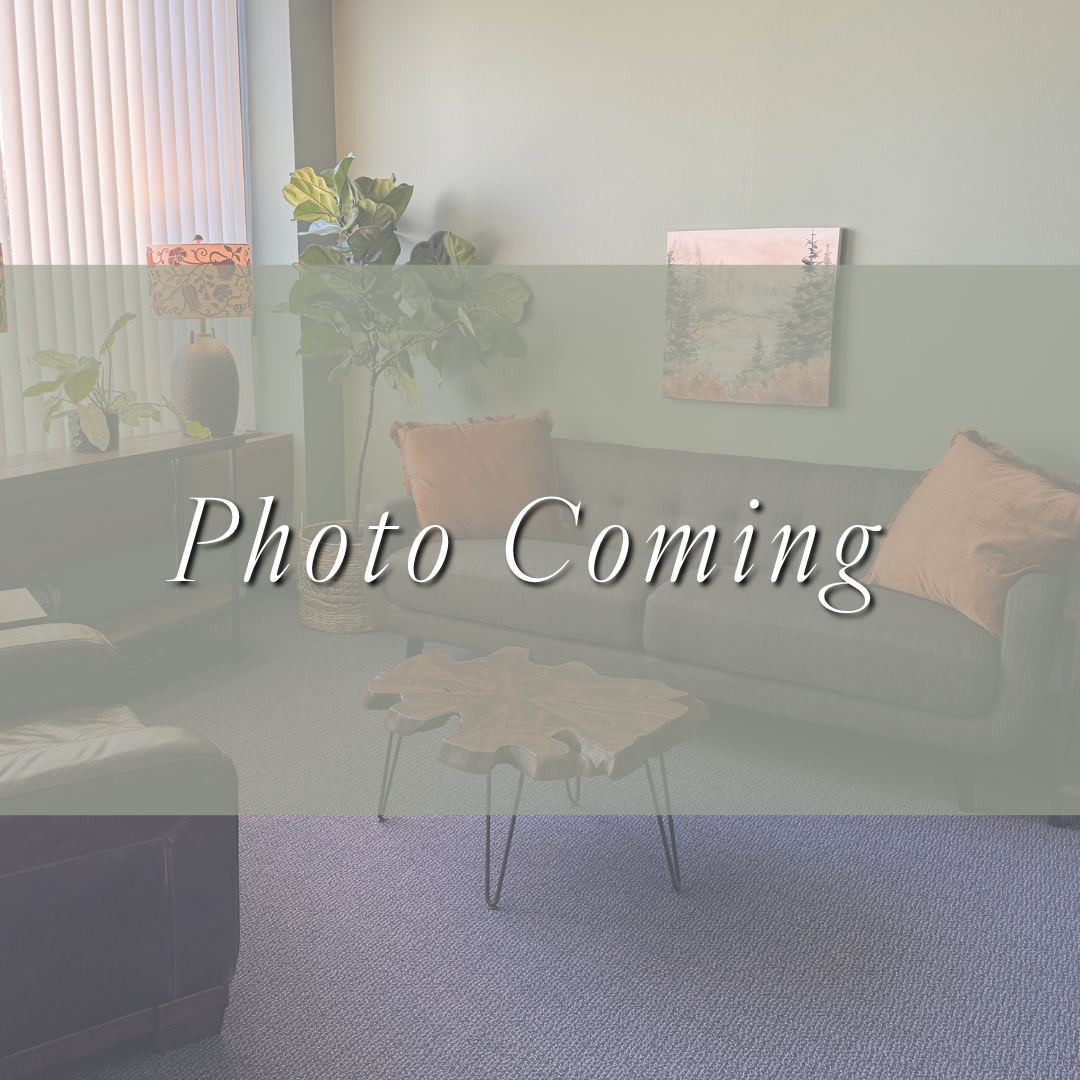 cozy office photo with grey sofa and coffee table